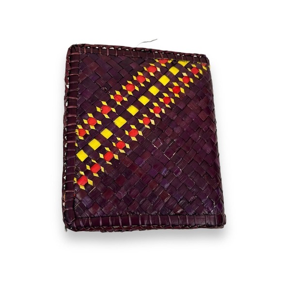 NEW Handmade Palmyra Leaf Sri Lankan Natural Wallet - Picture 2 of 4